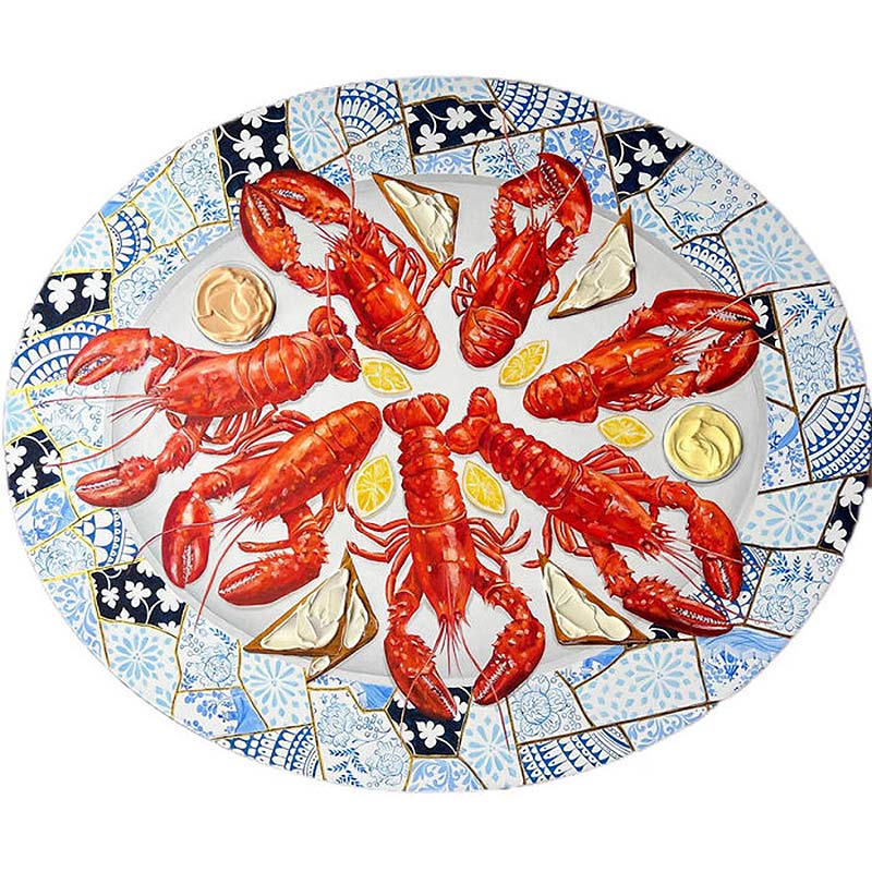 Crab food paied on a plate