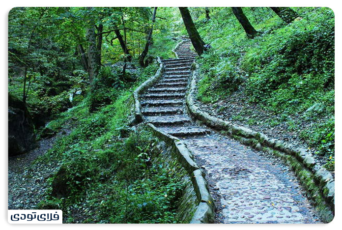 The number of stairs to Rudkhan Peak