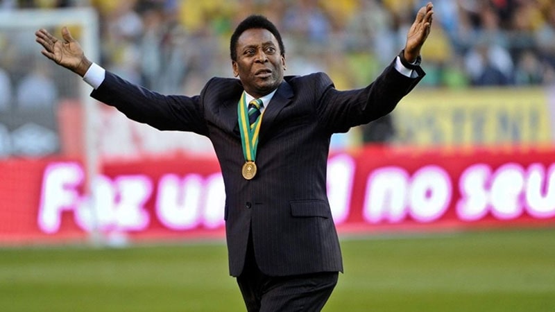 Maracana Stadium and Pele, the legend of world football
