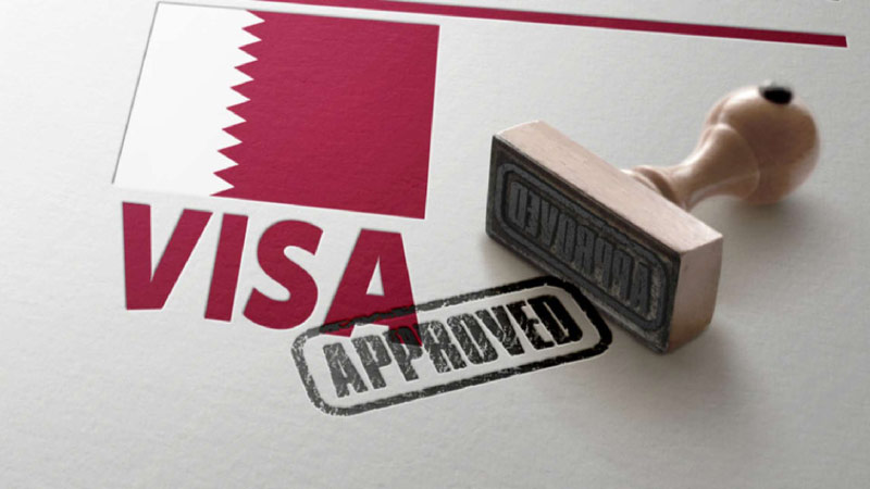 Qatar visa approval stamp; Photo Source: Royal Visa <a href=