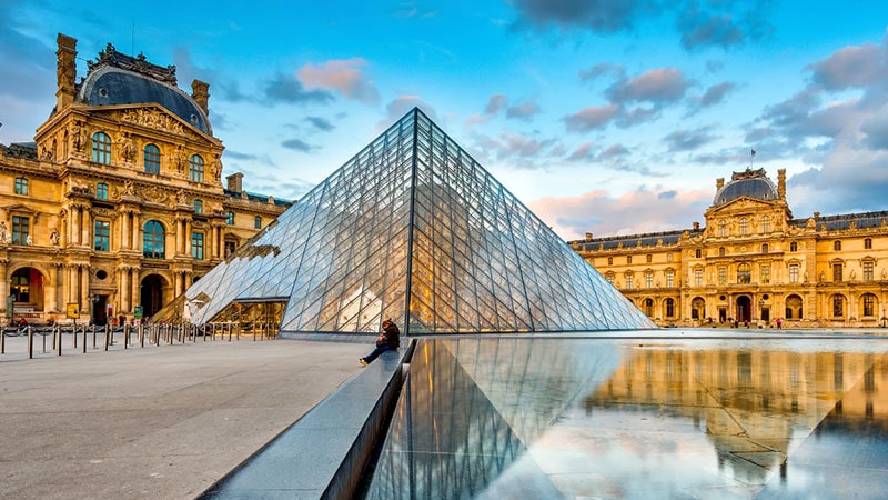 The Louvre Museum is one of the attractions of Paris