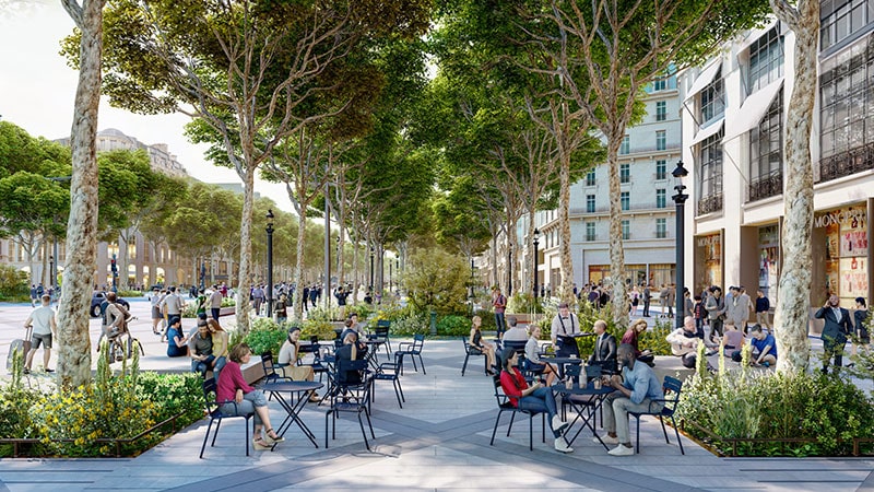Champs-Élysées is one of the attractions of Paris