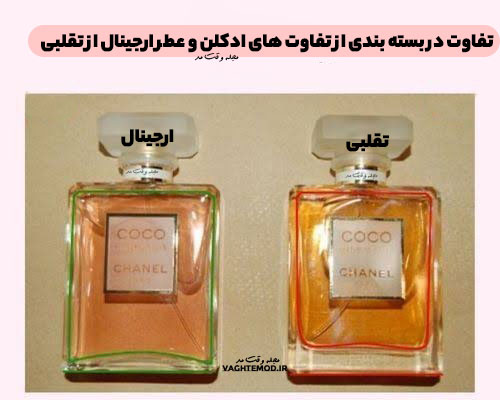 The difference in packaging is the difference between cologne and original perfume from couerfeit