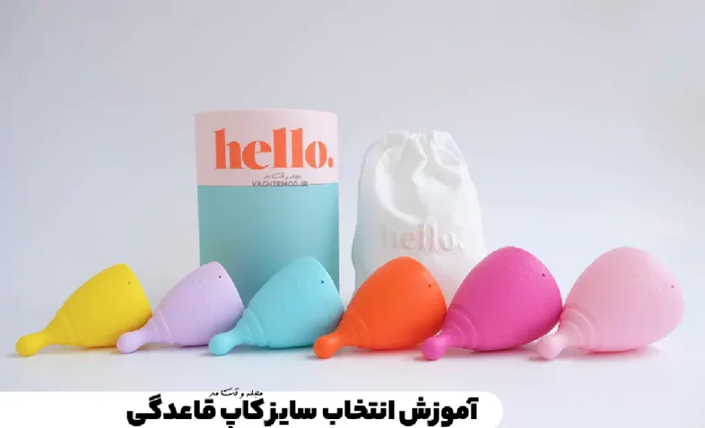 Menstrual cup size selection training