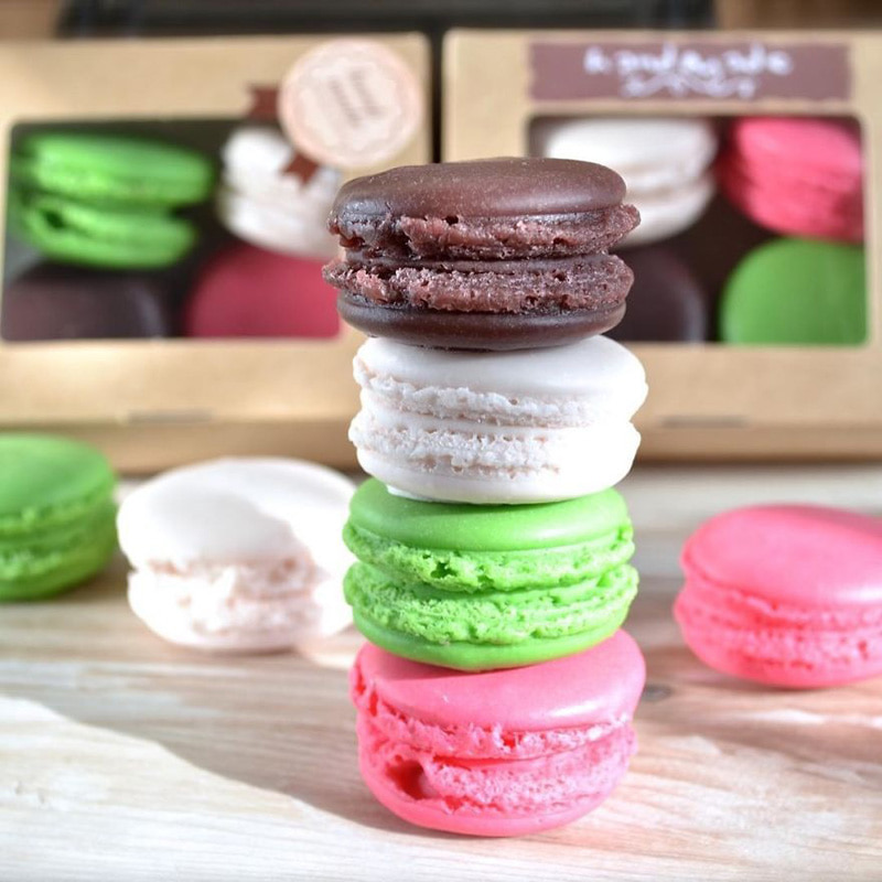 Soap in the form of colorful macarons