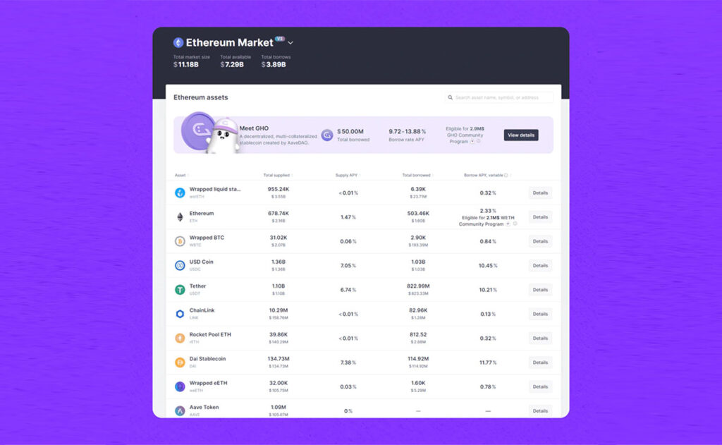 An example of a lending platform to make money in DeFi