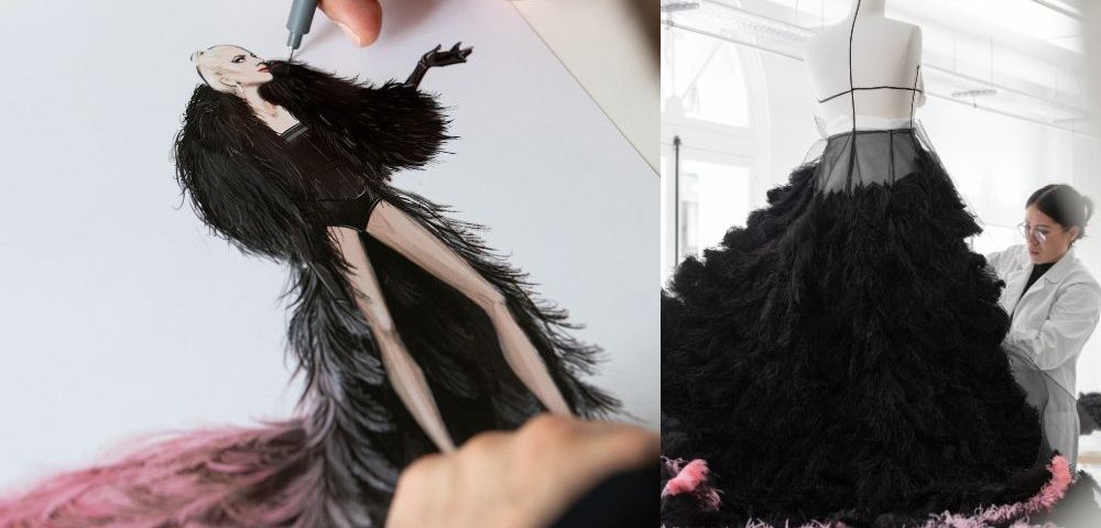 Dior Defends Lady Gaga's Opening Ceremony Dress, Releases Early Etudes