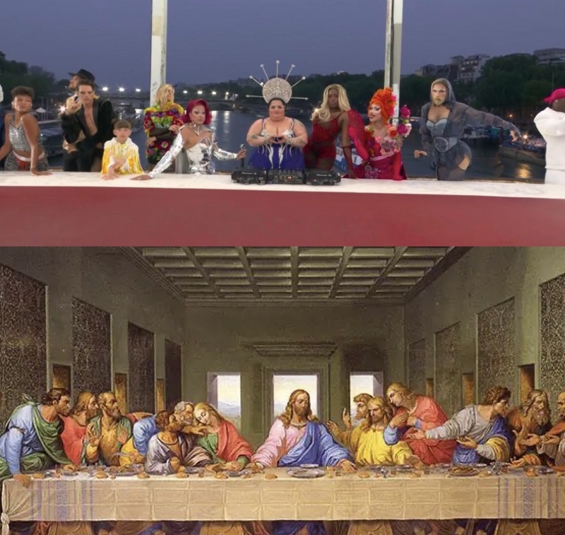 Reconstruction of the Last Supper at the opening of the 2024 Paris Olympics