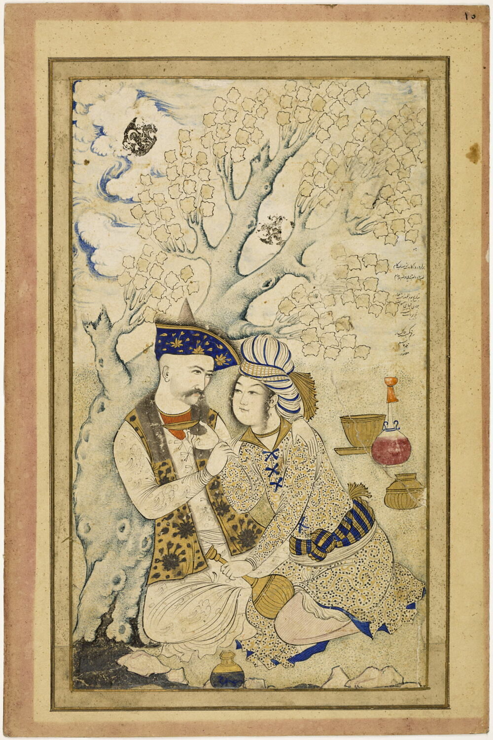 Complete paiing "Shah Abbas and Javan"