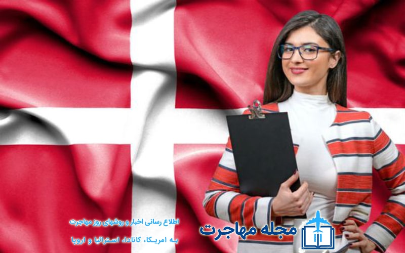 An image of a girl with a Danish flag