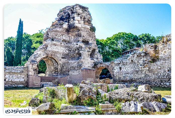 Visiting Roman baths on a trip to Varna
