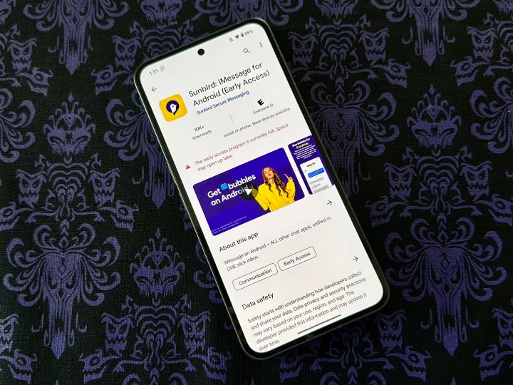 sunbird Using iMessage on an Android phone or tablet