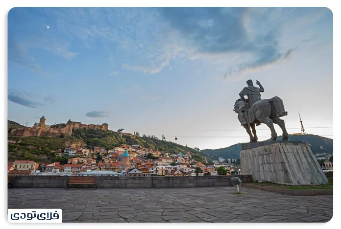 The statue of King Vakhtang is one of the sights of Tbilisi