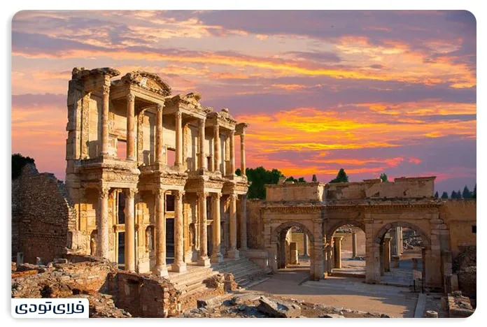 Celsius Library, one of the most importa attractions in Ephesus