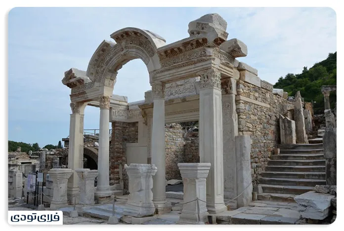 Hadrian's Temple, one of the famous places in Ephesus, Türkiye