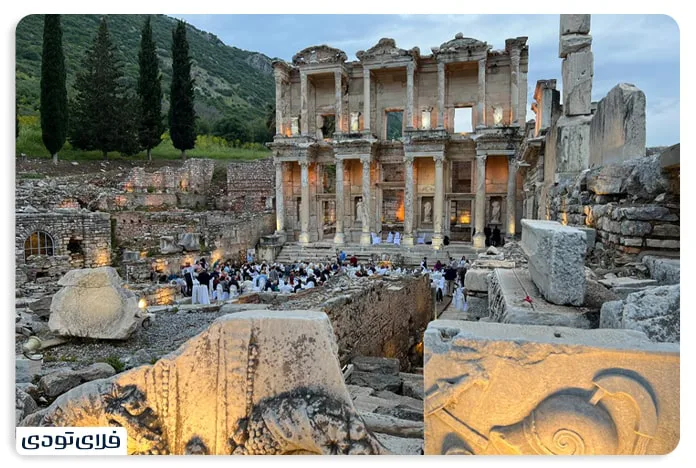 Visiting the ruins of Ephesus, Türkiye