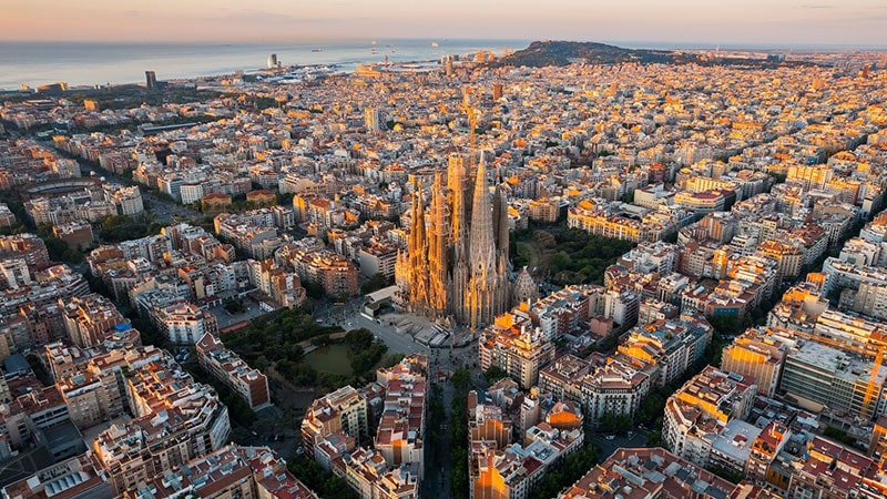 Antoni Gaudi's famous works in Barcelona