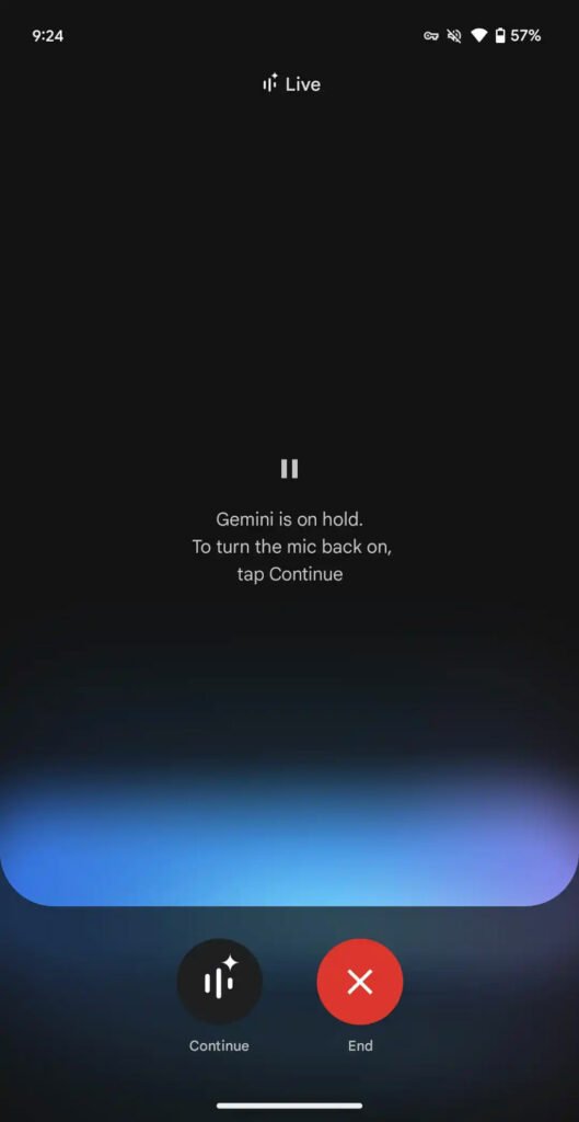 Gemini Live feature