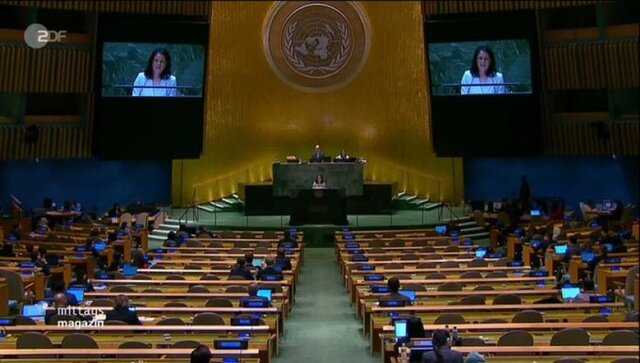 The German Foreign Minister's speech for the empty seats of the United Nations