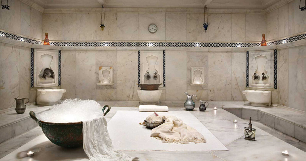 A picture of a Turkish bath