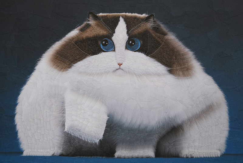 The white cat of Tepel made by Lola Dupere