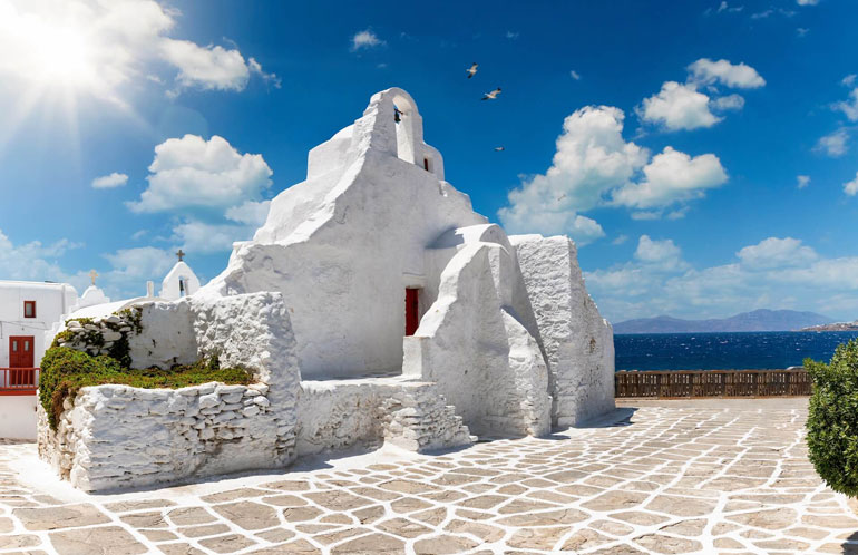 Greek island of Mykonos; Stay in the storm of magic and dreams 39 The ancie area of Panagia Paraportiani