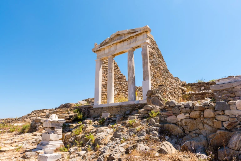 Greek island of Mykonos; Stay in the storm of magic and dreams 41 The ancie city of Delos