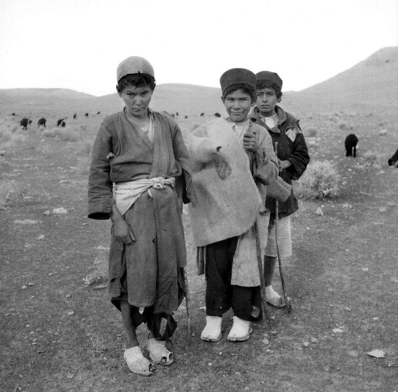 Three nomadic teenagers in ancie Iran