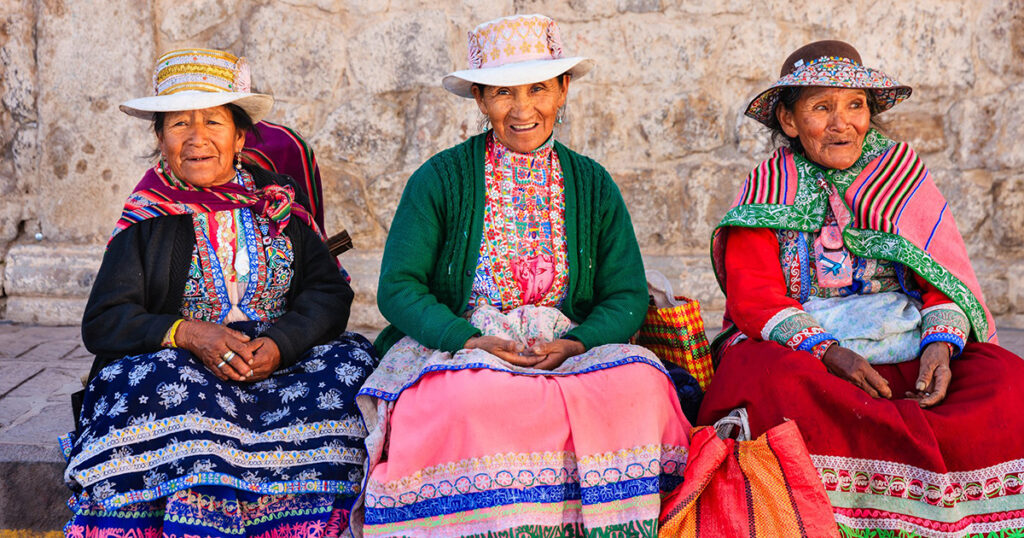A picture of local Spanish women