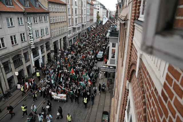 Supporters of Palestine march across Europe
