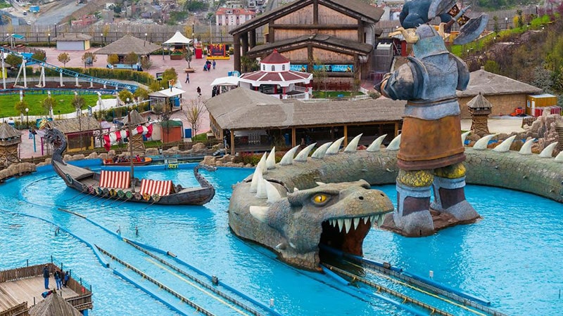 Vialand water park is one of the most popular amusemes in Istanbul for children