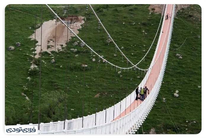 Where is Meshgin Shahr suspension bridge?