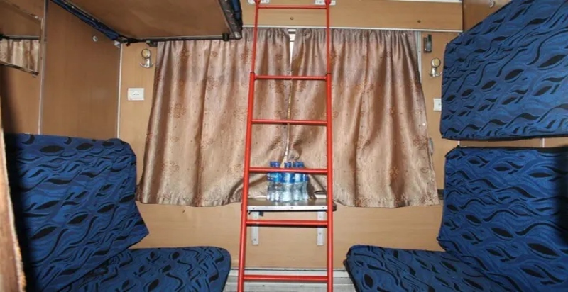 Parsi Raja 6-seater train compartme; Photo source: worldtravels.ir. Photographer: Unknown