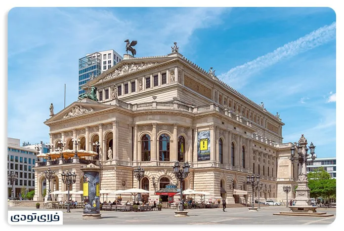 The old opera house is one of the places to visit in Frankfurt
