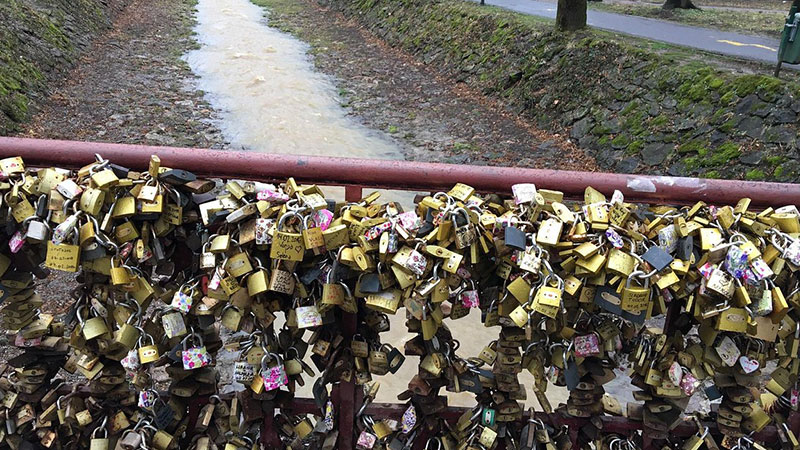 Love Bridge is one of the most romaic places to visit in Serbia