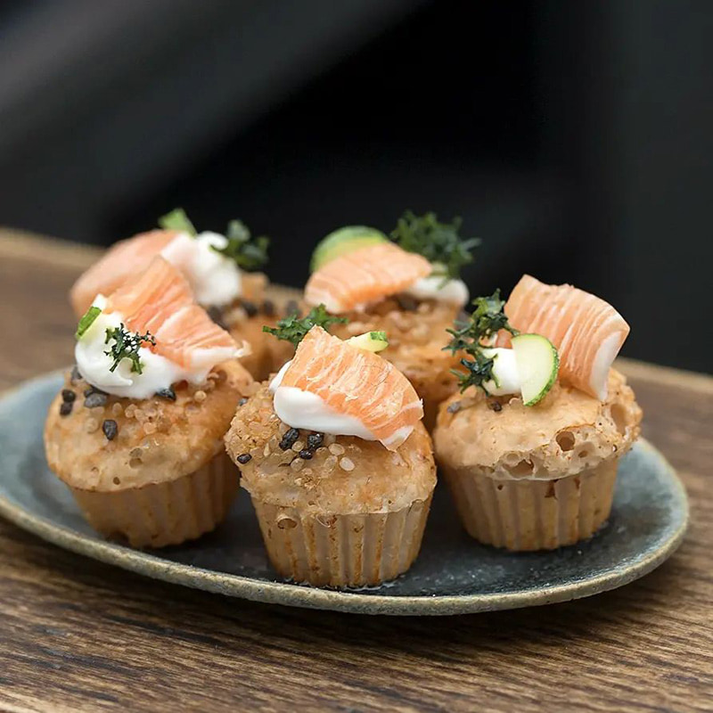 Miniature food cupcakes made by Shai Aaron