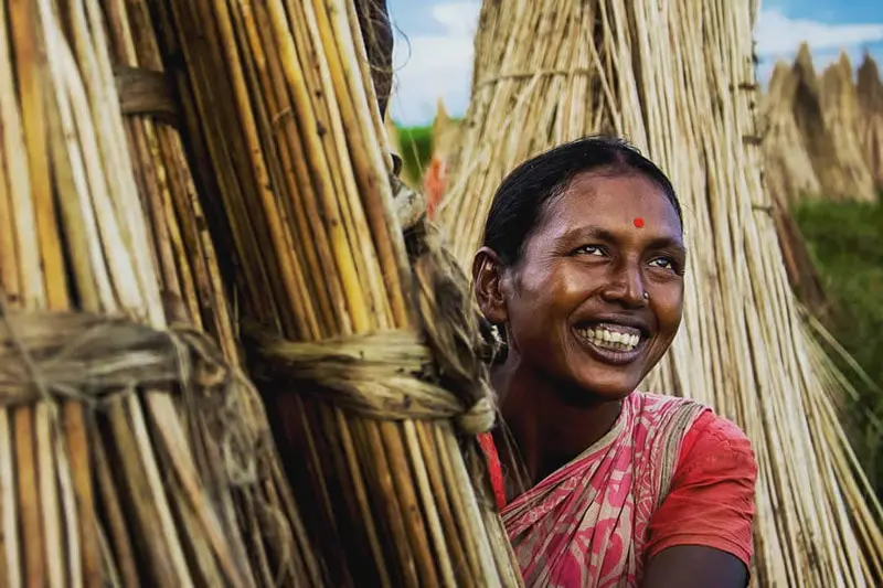 Smiling Indian woman