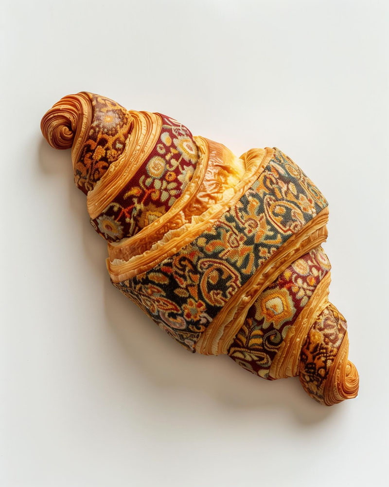 Croissa decoration with Iranian pattern