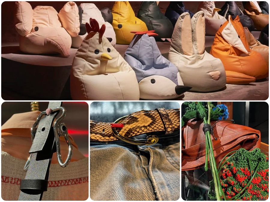 Bottega Veneta brand accessories at Milan Fashion Week 2025