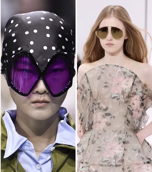 Futuristic eyewear from Prada and Loewe