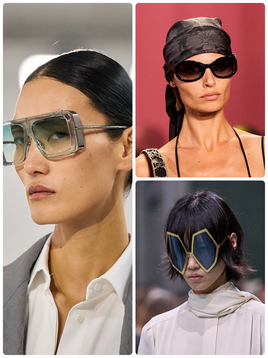 Futuristic eyewear from Prada, Max Mara and Gucci