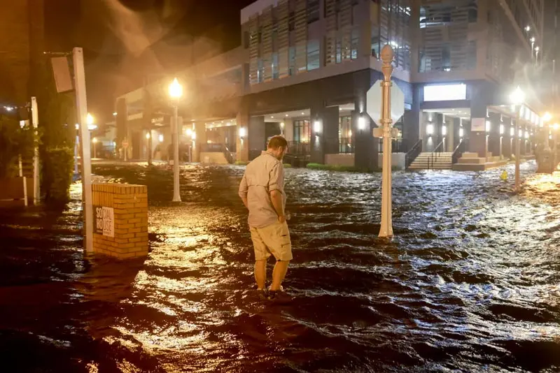 Flooded streets in Hurricane Milton; Photo source: npr.org website; Photographer: Joe Raedle