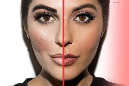 Make-up for big eyes