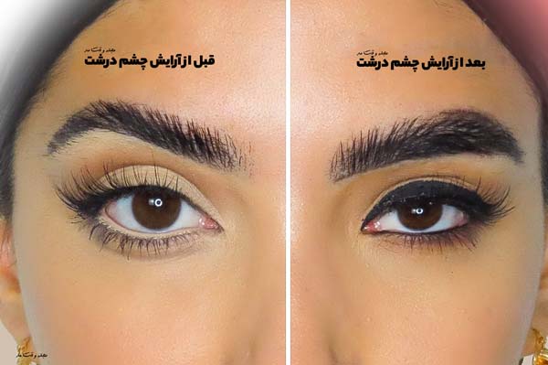 Makeup for big eyes