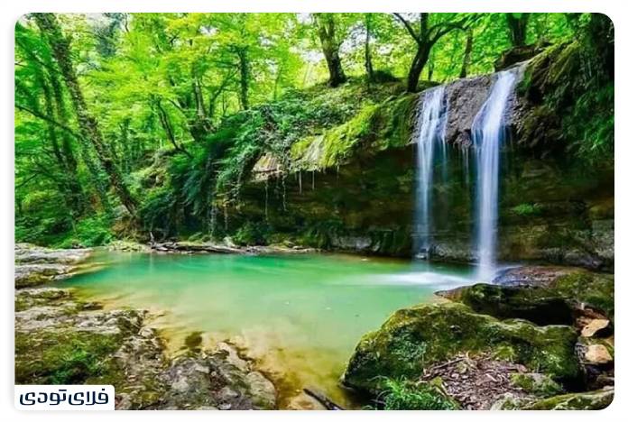 Shirgah waterfall is one of the most attractive sights in the north of the coury