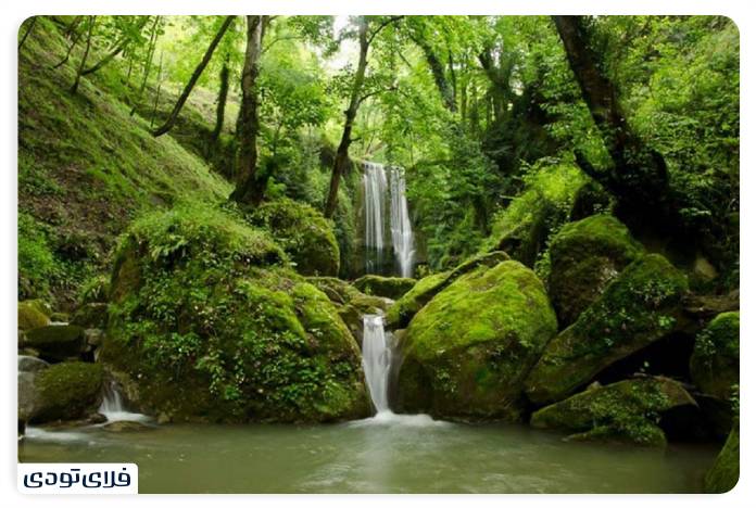 Ziyola waterfall in Ziyola village or Kharkhon
