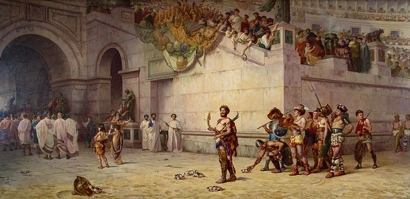 Golbaran gladiator paiing leaving the battlefield; Photo Source: A Road ReTraveled, Photographer: Unknown