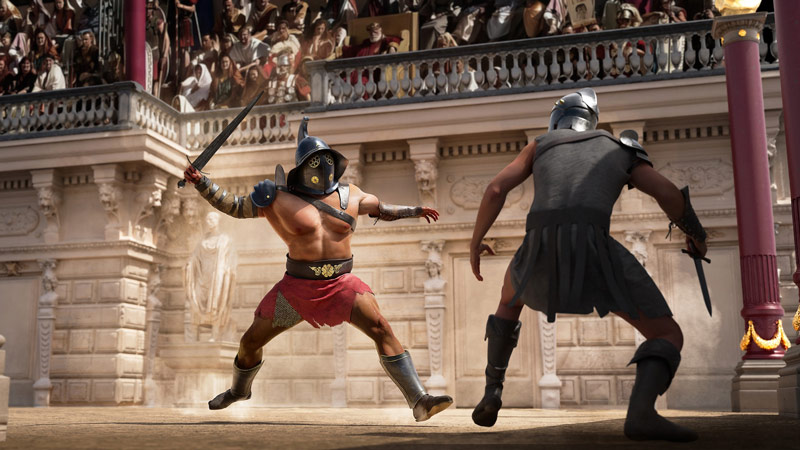 The fight of two gladiators in fro of the audience; Photo source: Live Science, photographer: peepo