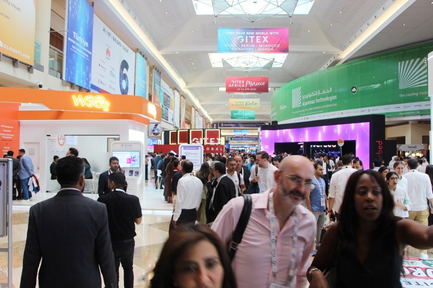 The crowd at the Gitex 2024 exhibition