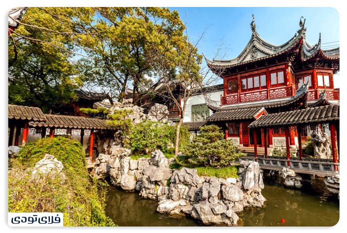 Yuyuan Garden in the northeast of the old part of Shanghai, China